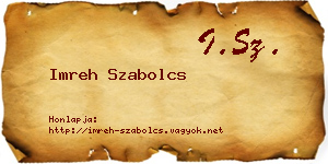Imreh Szabolcs névjegykártya